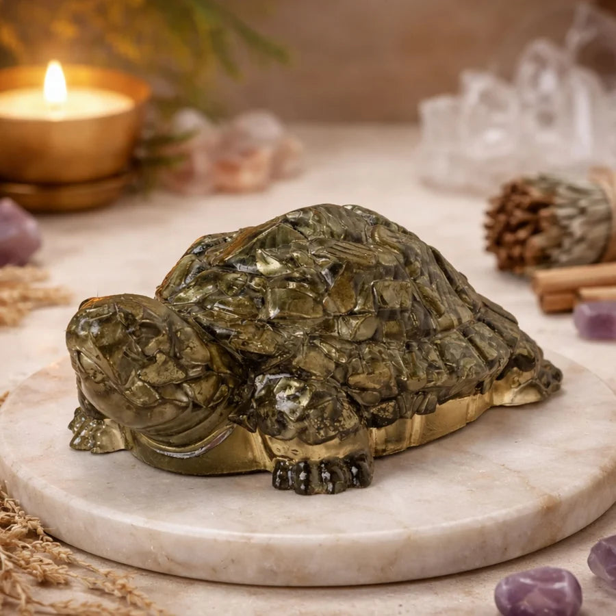 Pyrite Prosperity Tortoise (Kachhua) for Vaastu