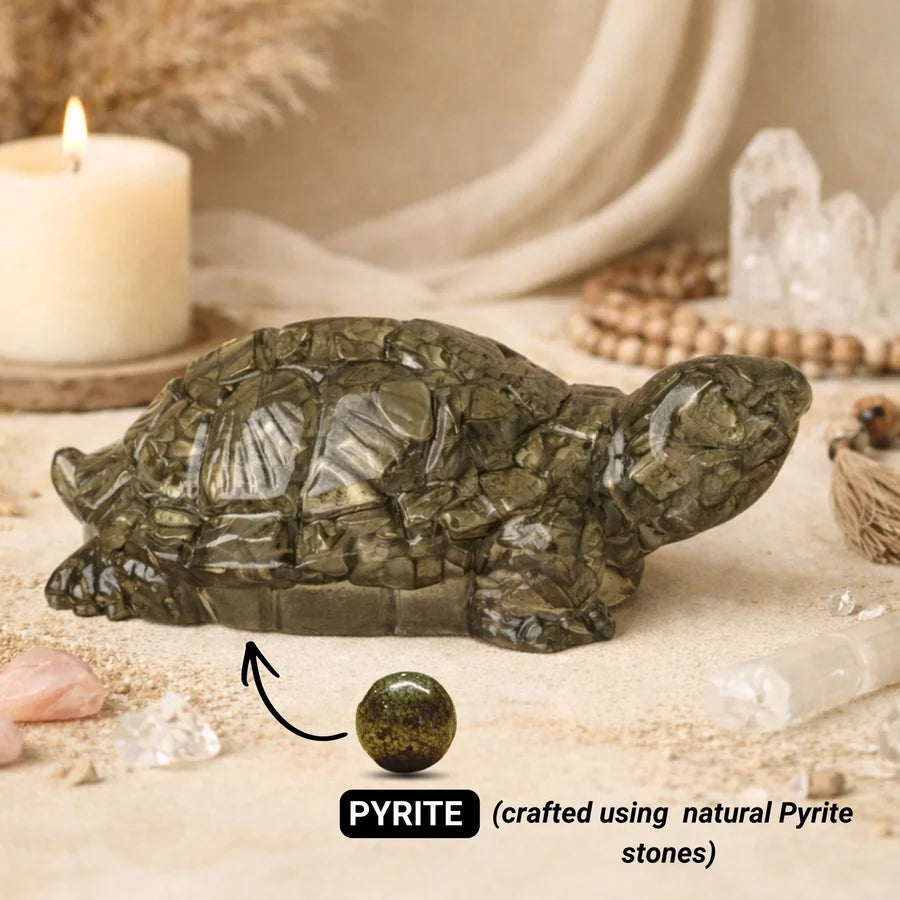 Pyrite Prosperity Tortoise (Kachhua) for Vaastu