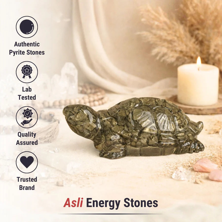 Pyrite Prosperity Tortoise (Kachhua) for Vaastu