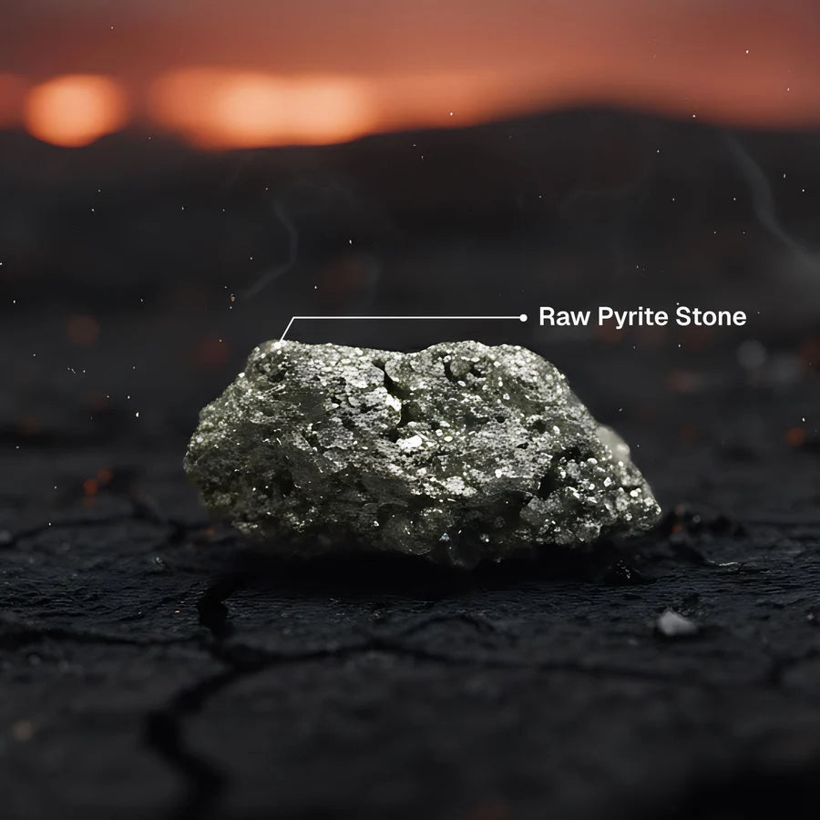 Raw Pyrite Stone - Wealth & Success Magnet for Vaastu