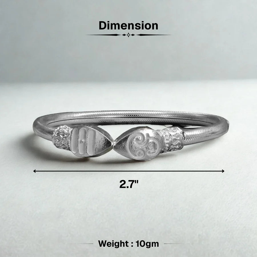 Silver Plated Vel Kada