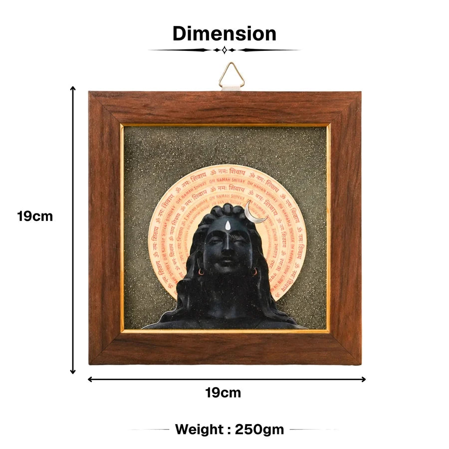 Adiyogi Pyrite Frame for Vaastu