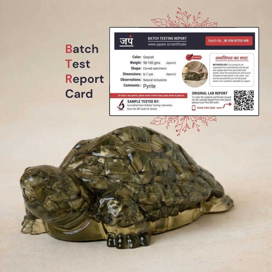 Pyrite Prosperity Tortoise (Kachhua) for Vaastu