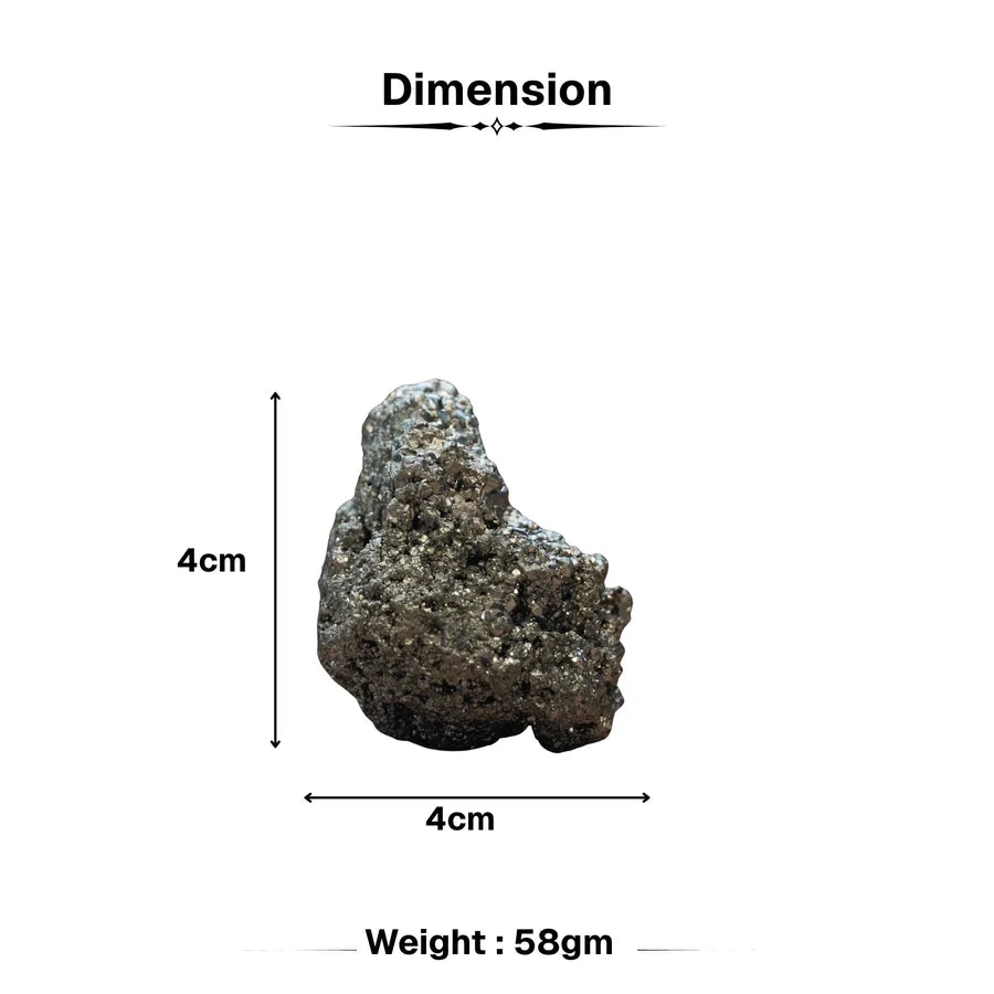 Raw Pyrite Stone - Wealth & Success Magnet for Vaastu