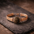 Authentic 7 Mukhi Rudraksha Copper Plated Bracelet