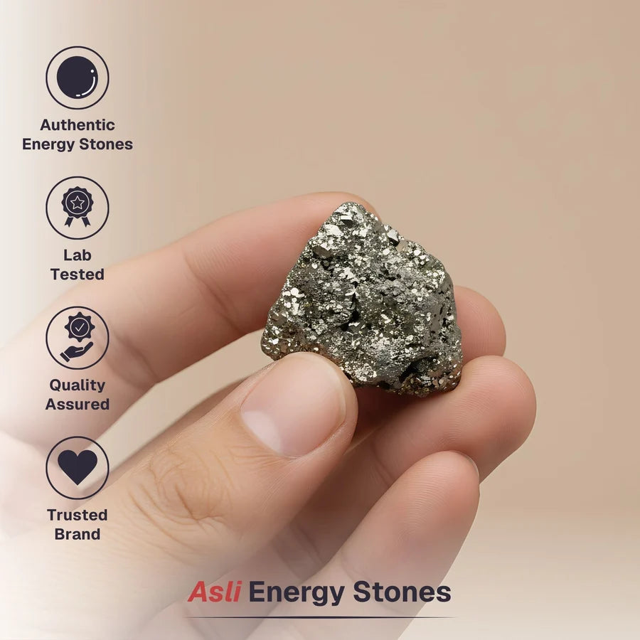 Raw Pyrite Stone - Wealth & Success Magnet for Vaastu
