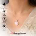 Rose Quartz Heart Necklace