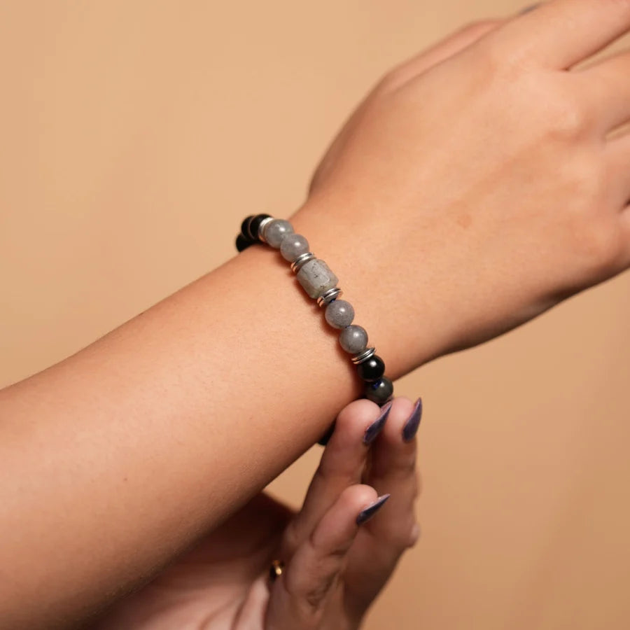 Labradorite Zodiac Band – Capricorn (मकर राशि