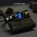Zodiac Cosmic Leather Bracelet