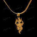 Gold Plated Divine Shakti Trishool Necklace For Women