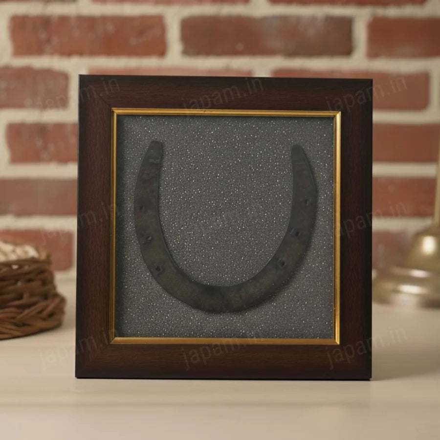 Horse Shoe Pyrite Frame for Vaastu