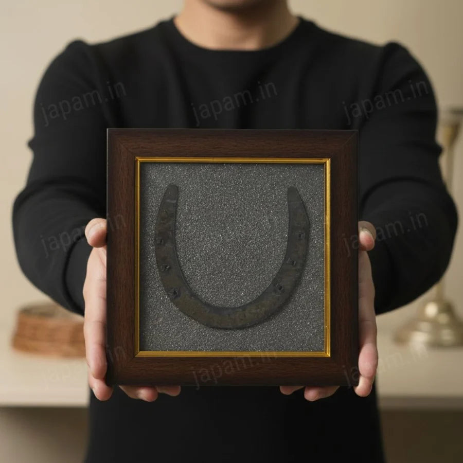 Horse Shoe Pyrite Frame for Vaastu