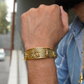 Gold Plated Panchmukhi Hanuman Ji Necklace & Bracelet Combo